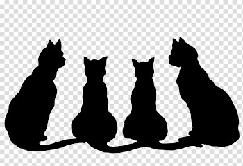 Black cat Kitten , Cat transparent background PNG clipart
