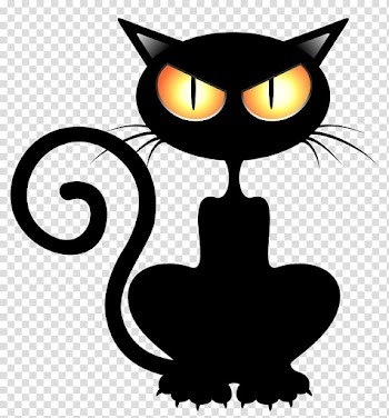 Black cat Kitten Halloween , cats transparent background PNG clipart