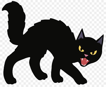 Black cat Kitten Halloween Clip art - cats 