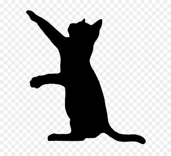 Black cat Kitten Silhouette Clip art - Cat 