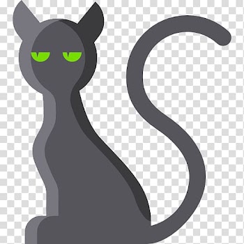 Black cat Kitten Whiskers, Black kitten transparent background PNG clipart
