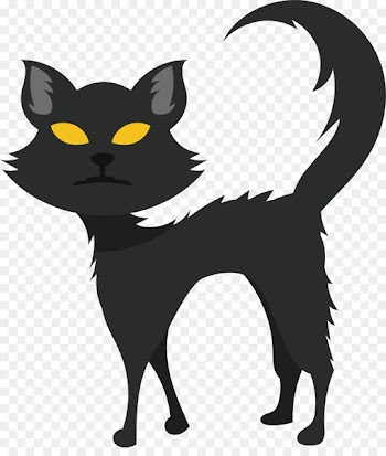 Black cat Kitten Whiskers Domestic short-haired cat - Horrible black cat 