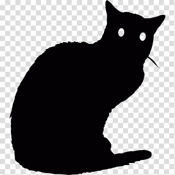 Black cat Kitten Whiskers Domestic short-haired cat, kitten transparent background PNG clipart