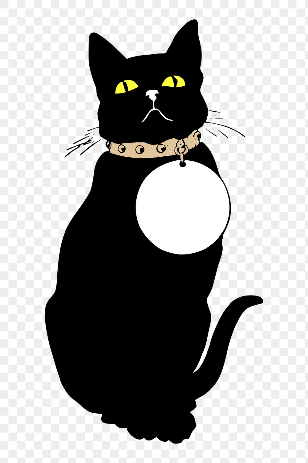Black cat png sticker, animal | Free PNG - rawpixel