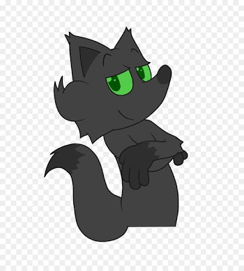 Black cat Whiskers Dog Pinkie Pie - cat 