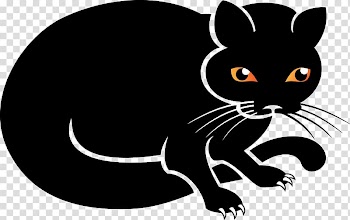 Black cat Whiskers Wildcat , Hand painted, simple style, black cat transparent background PNG clipart