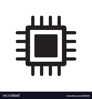 black chip icon or logo