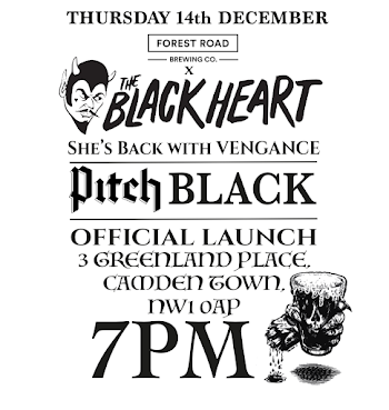 BLACK CHRISTMAS: FOREST ROAD LAUNCH BLACK ALE AT OUR BLACK HEART ...