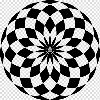 Black Circle Black and white Abstract art , circle abstract transparent background PNG clipart