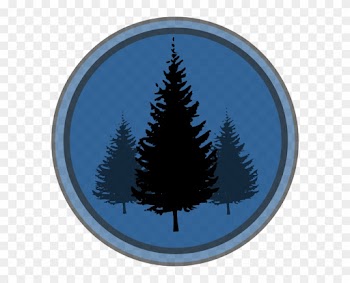 Black Circle Trees Svg Clip Arts 594 X 599 Px - Evergreen Tree Silhouettes Hd