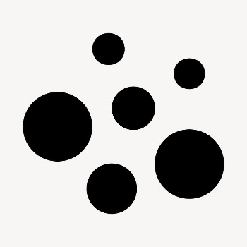 Black circles sticker, geometric shape | Free PSD - rawpixel
