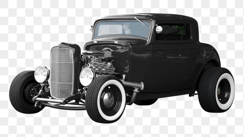 Black classic car png sticker, | Free PNG - rawpixel
