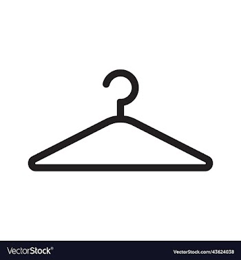 black clothes hanger