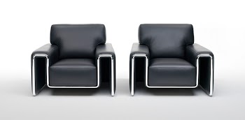 Black club chair