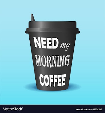 black coffee cup with quote