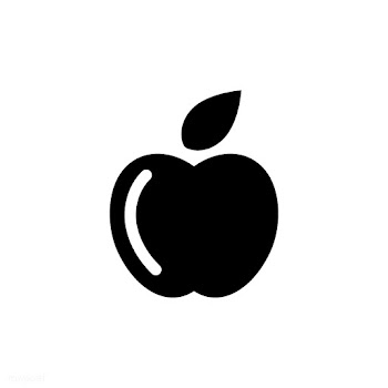 Black colored apple logo vector | Free stock vector - 487162
