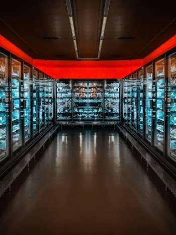 Black Commercial Refrigerator