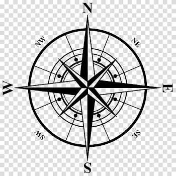 Black compass logo, Compass rose , gps logo transparent background PNG clipart