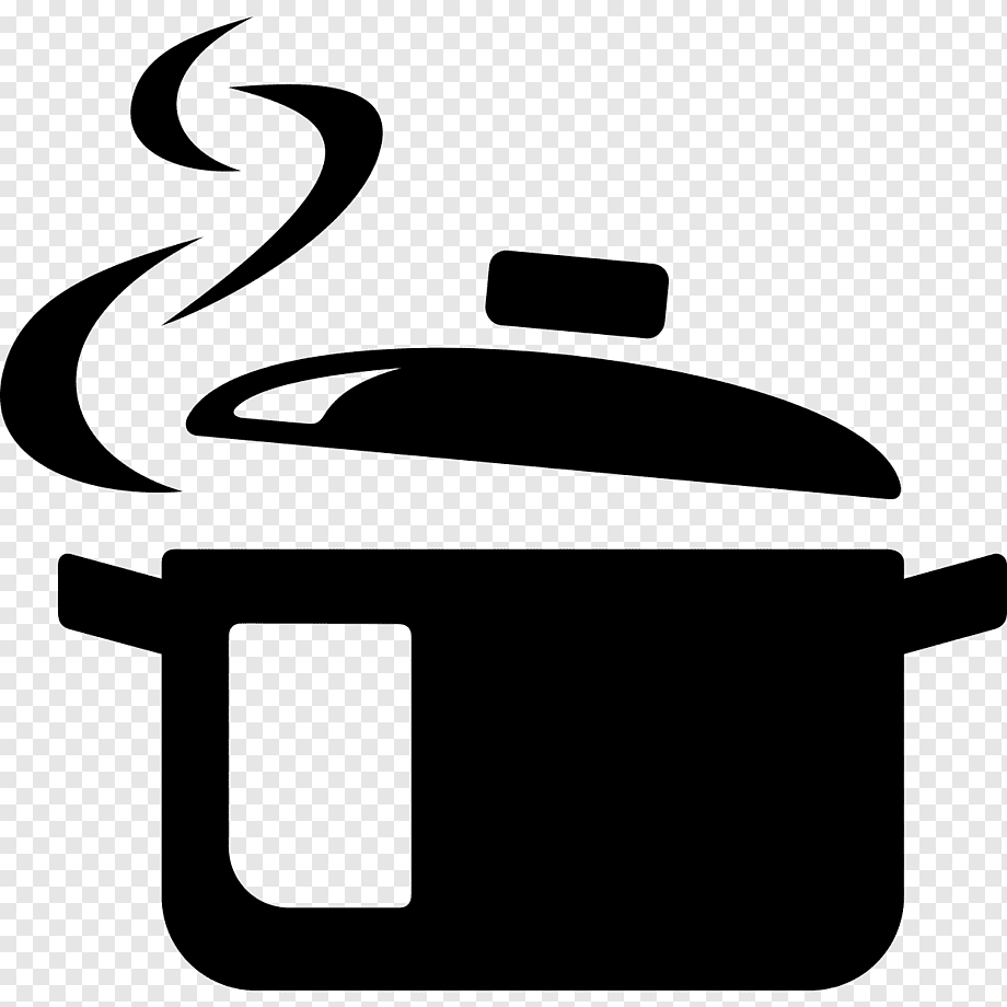 black cooking pot illustration, Computer Icons Cooking, cooker, food, logo, silhouette png