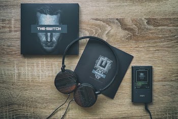 Black Corded Headphones Box