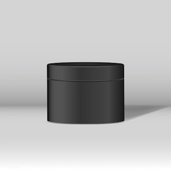 Black cosmetic jar mockup | Free stock vector - 544396