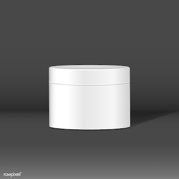 Black cosmetic jar mockup | Free stock vector - 544410
