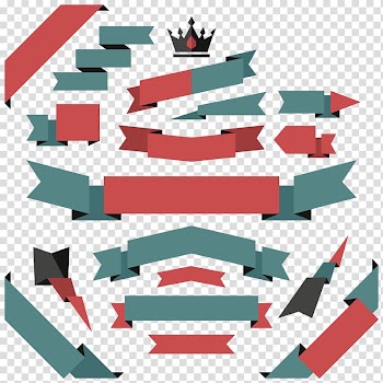 Black crown , Graphic design Poster Illustration, Paper ribbon banner transparent background PNG clipart
