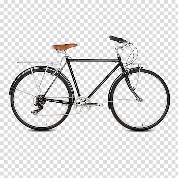 Black cruiser bicycle, Fixed-gear bicycle Bicycle frame Tire Road bicycle, bicycle transparent background PNG clipart