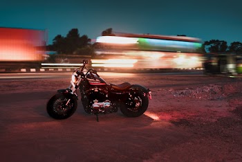 Black Cruiser Motorcycle