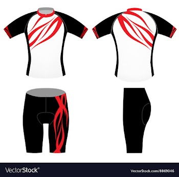 Black cycling vest vector image