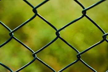 Black Cyclone Fence