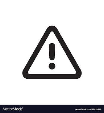 black danger notice or risk icon