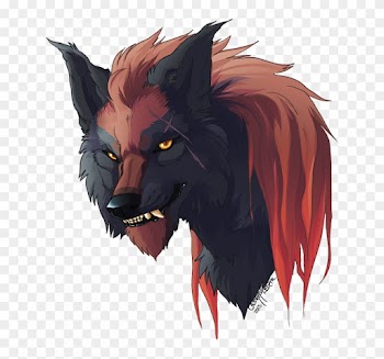 Black Demon Wolf With Wings Download - Gray Wolf