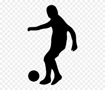 Black Dribbling, Soccer, Football, Dribble, Game, Black - Soccer Player Silhouette