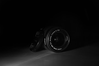 Black Dslr Camera With Black Background
