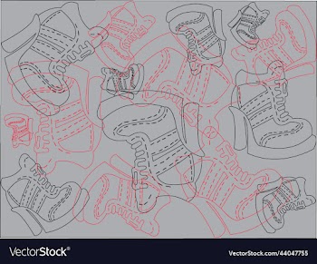 black end red shoes