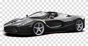 Black Ferrari PNG Image Background