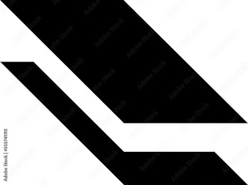 Black fill parallelogram layered icon
