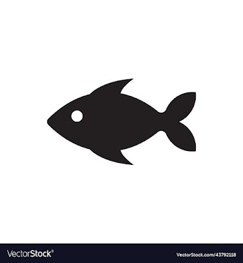 black fish solid icon
