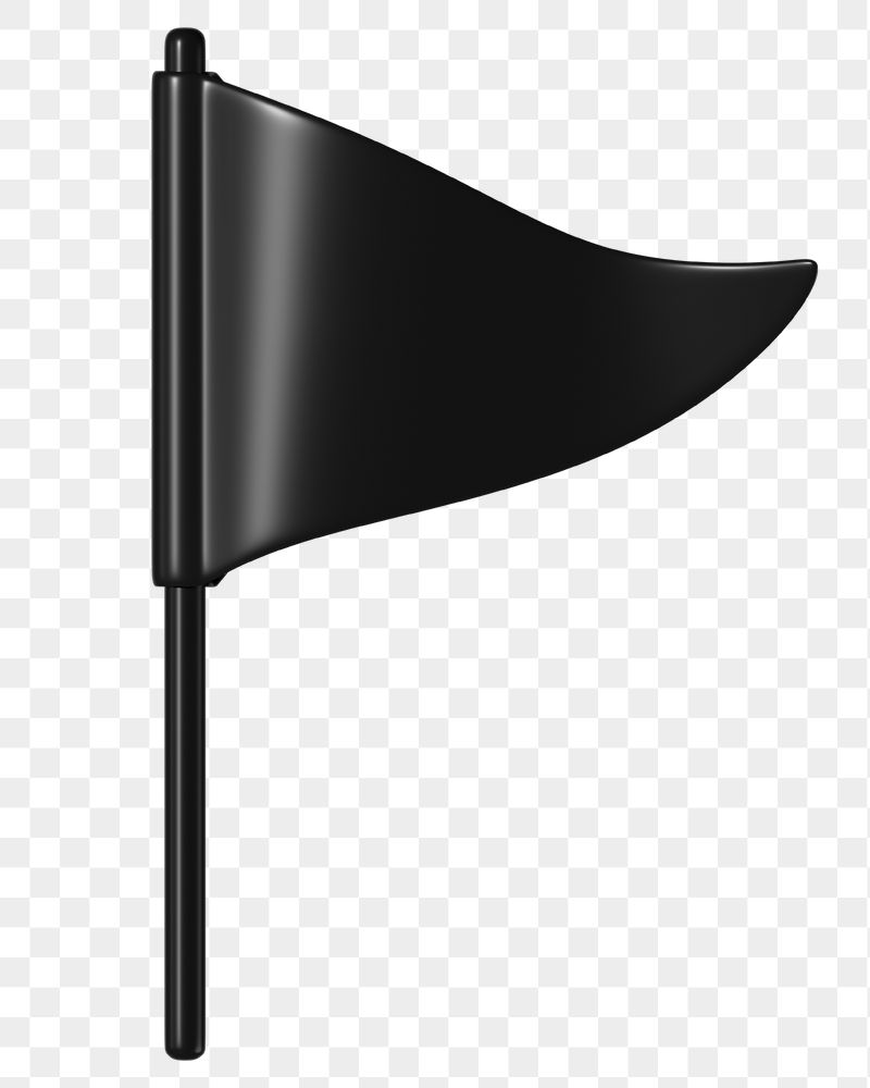 Black flag png icon sticker, | Free PNG - rawpixel