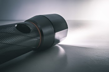 Black Flashlight Turned On