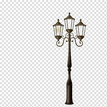 Black floor light illustration, Street light Lighting, City street lights transparent background PNG clipart