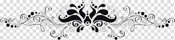 Black floral decal illustration, Tribal Fusion Monogram Marriage Dance Wedding, Lace line transparent background PNG clipart