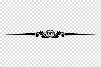 Black floral frame , Black Logo Symbol Brand Font, dividing line transparent background PNG clipart