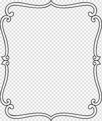 Black floral illustration, Frames Ornament , frame ornament transparent background PNG clipart