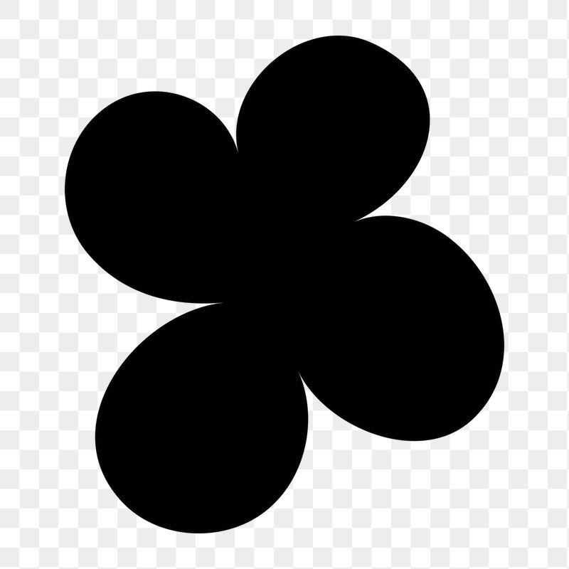 Black flower png sticker, cute | Free Icons - rawpixel