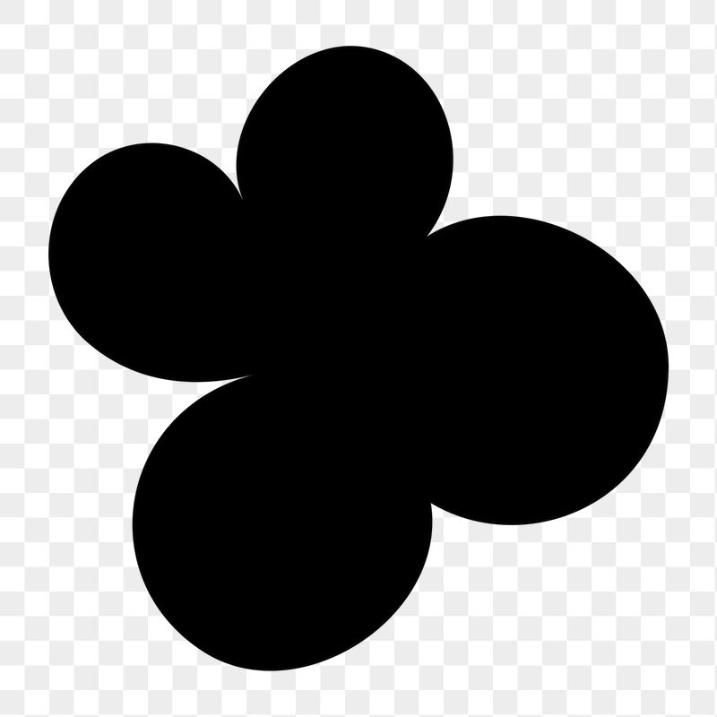 Black flower png sticker, cute | Free Icons - rawpixel