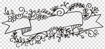 Black flowers , Rubber stamp Flower Web banner , floral banner transparent background PNG clipart