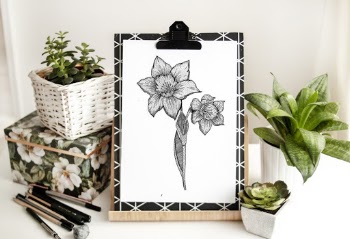 Black Flowers Sketch