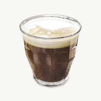 Black foamy coffee collage element | Free PSD - rawpixel